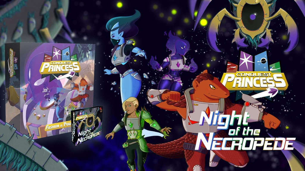 LowLevelADV's tweet card. Dress up, team up, and save the galaxy again! An expansion deck for Conquest Princess: Fashion is Power co-op board game.