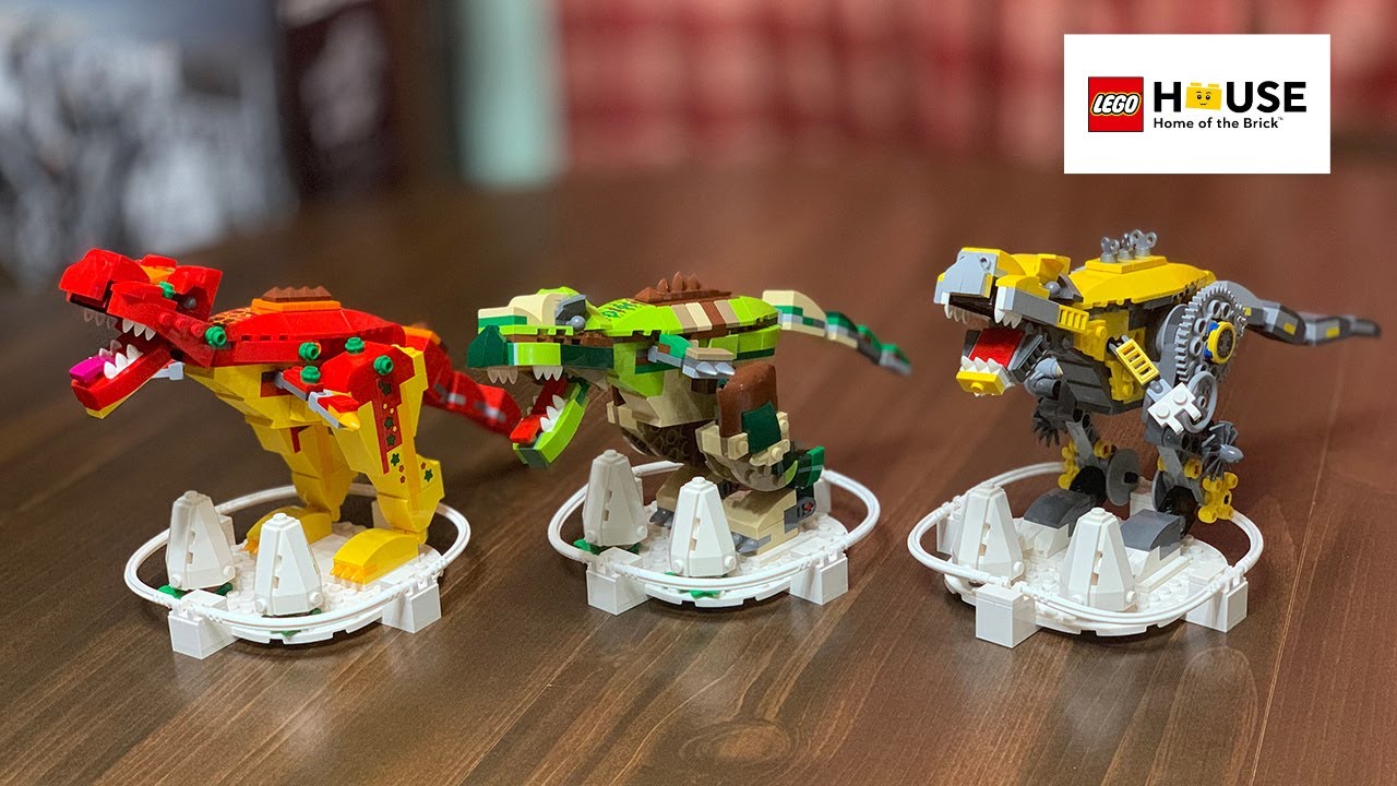 JLegobuilder's tweet card. LEGO House Dinosaurs (40366) | Lego Speed Build