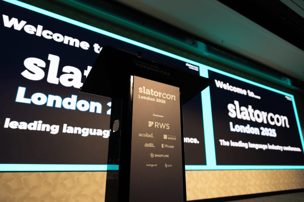 slatornews's tweet card. Highlights from SlatorCon London 2025, where 200+ global leaders explored AI, a new industry framework, and dynamic networking.