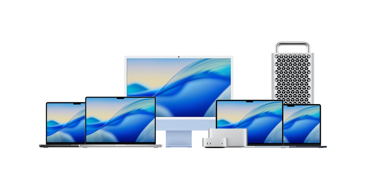 tim_cook's tweet card. The most powerful Mac laptops and desktops ever. Supercharged by Apple silicon. MacBook Air, MacBook Pro, iMac, Mac mini, Mac Studio, and Mac Pro.