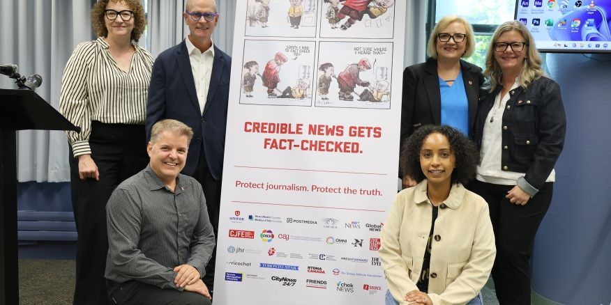 UniforTheUnion's tweet card. TORONTO—Unifor’s Media Action Plan launched its hard-hitting Fact Checked campaign today with social media, TV and newspaper spots to bring attention to the fight against misinformation.“The Canadian...