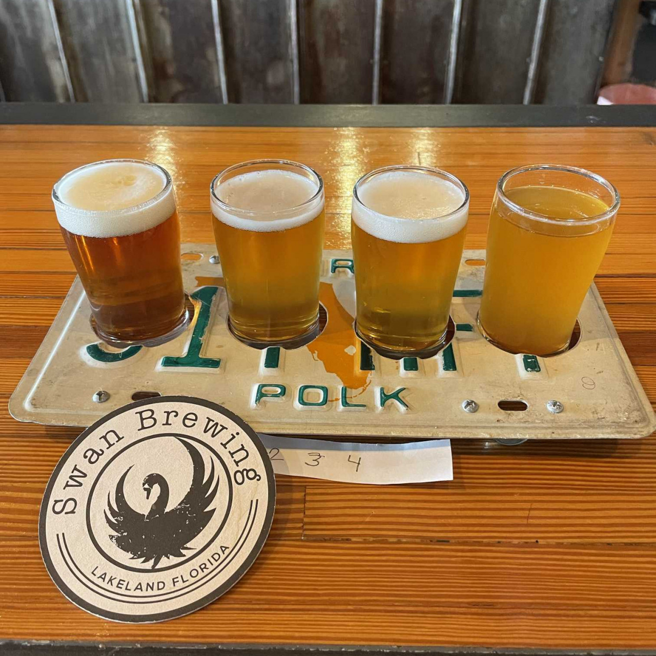 BoaBeerBlog's tweet card. Cool spot with huge selection - 27 on draft, 18 from Swan.