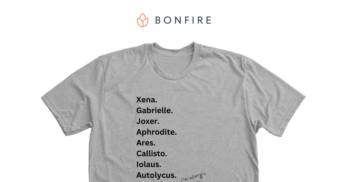 thatwitchygeek's tweet card. Fan merch for Xena Warrior Princess with a little joke :). Xena Characters and a little joke