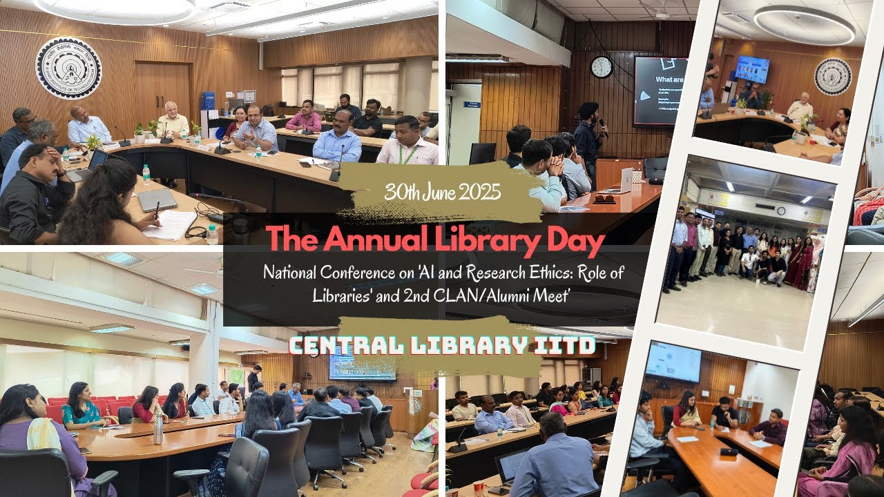 cliitd's tweet card. IITD Central Library Annual Library Day & National Conference, 2nd...