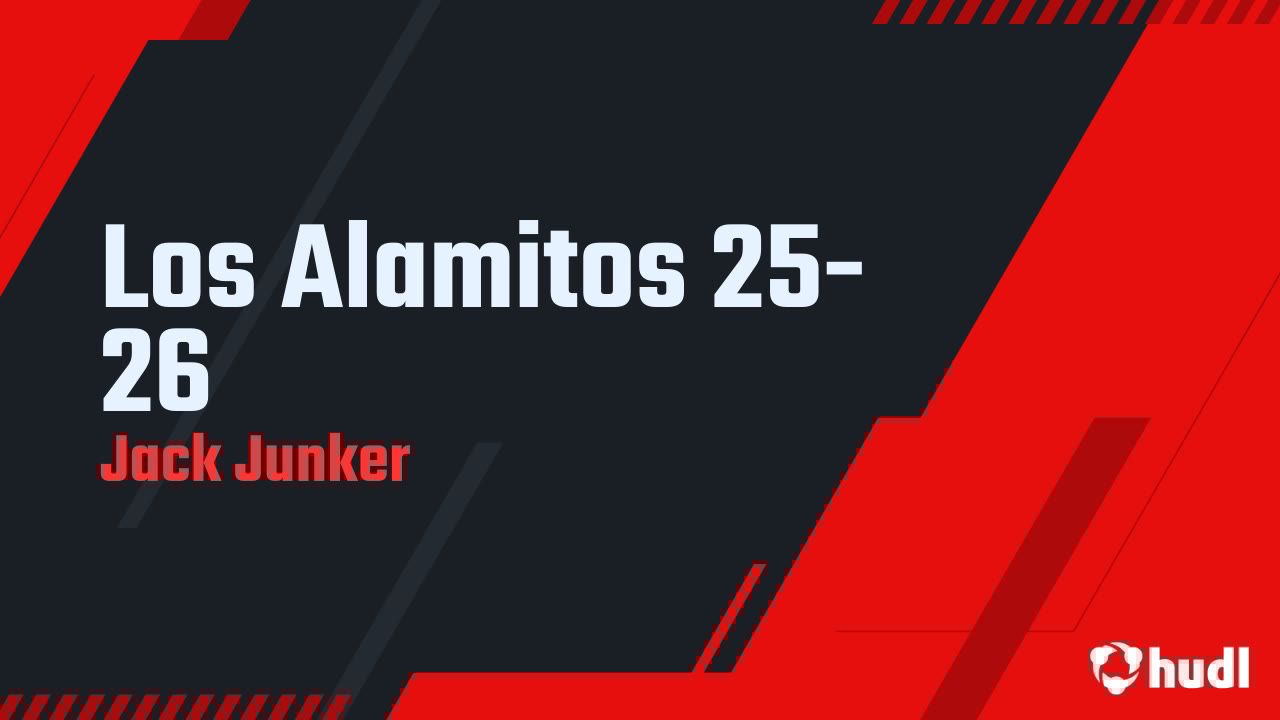 jackjunker10's tweet card. Los Alamitos 25-26