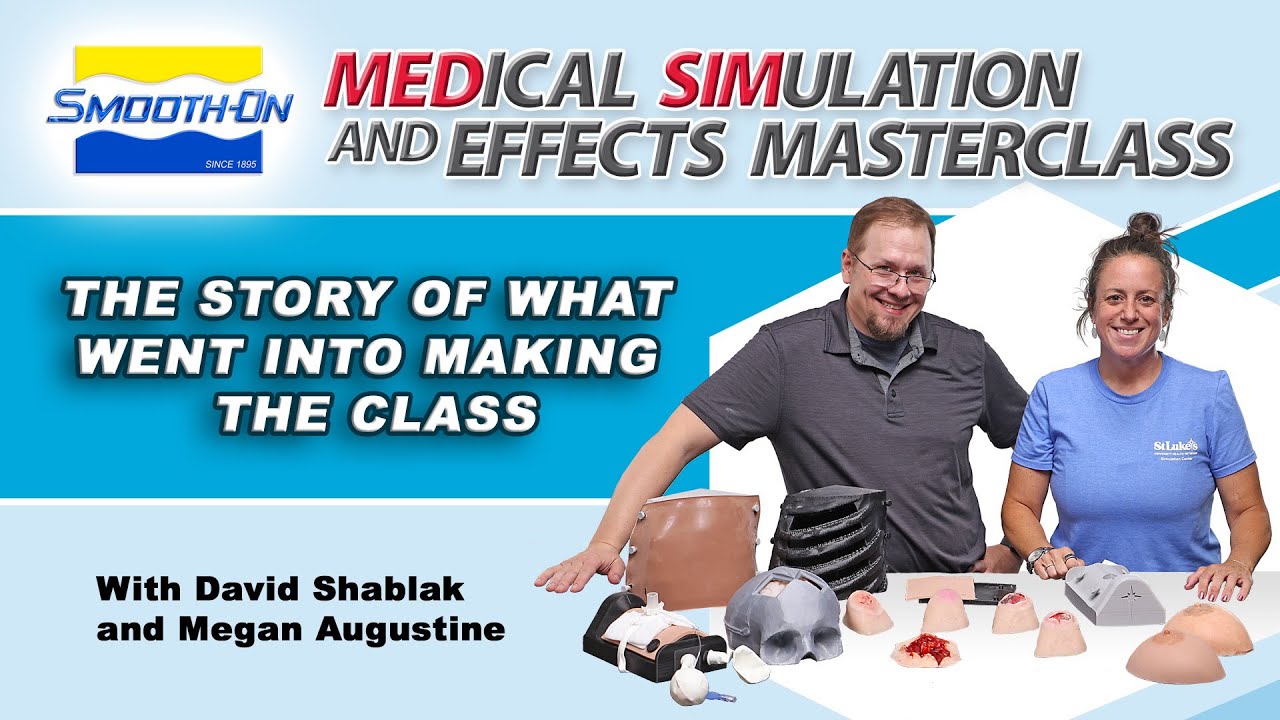 simulationtek's tweet card. Smooth-On Med Sim Masterclass story