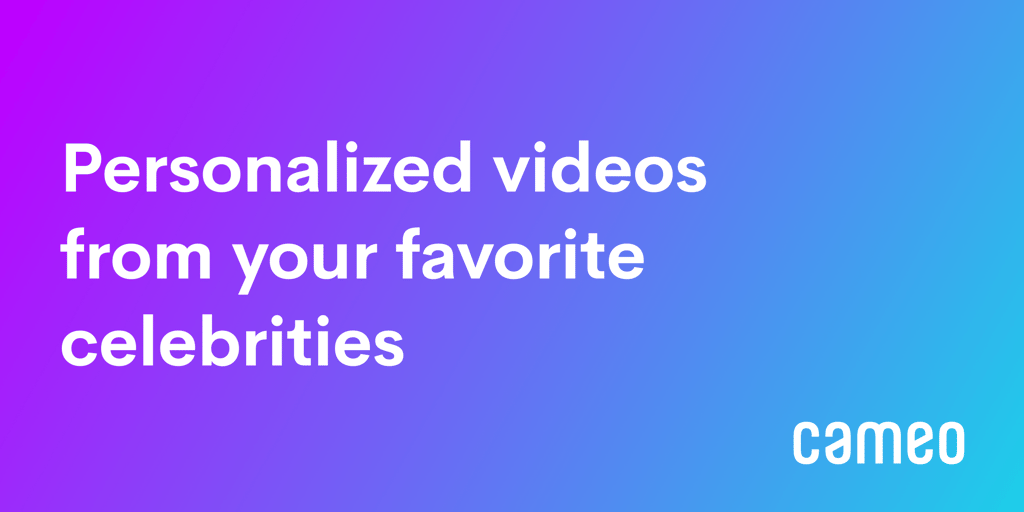 ProjectPPaws's tweet card. Browse thousands of celebrities and request a personalized video message for any occasion. Get creative with your request, especially for celebrations like birthdays, weddings, retirements, or...