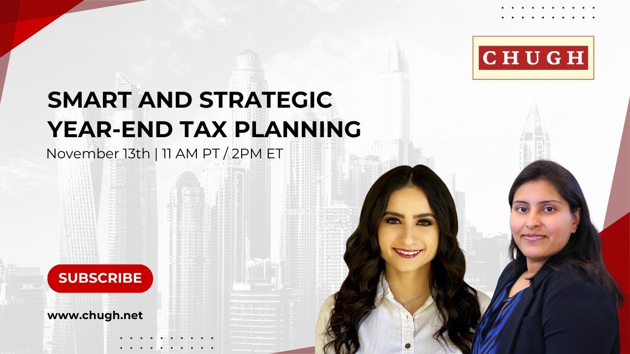 chughllp's tweet card. Smart and Strategic Year-End Tax Planning