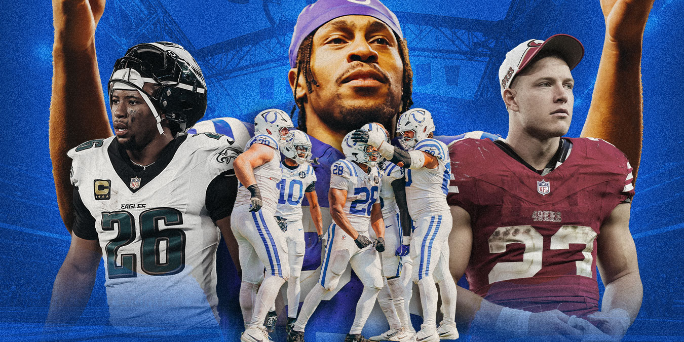 OptaAnalystUS's tweet card. A running back hasn't won the league's MVP honors since Adrian Peterson in 2012. Jonathan Taylor is making a strong case.