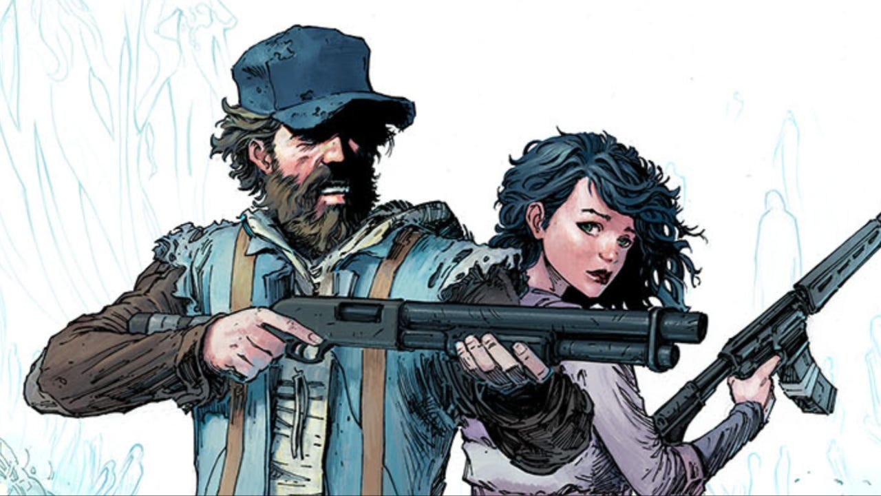 ImageComics's tweet card. White Sky might just be the perfect comic for fans of The Last of Us. Find out why in our exclusive preview.