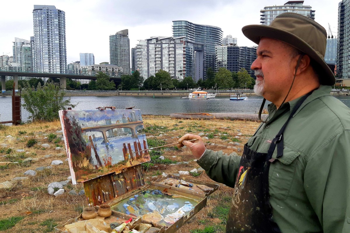 josedejuanart's tweet card. "I'm going to keep painting until my fingers fall off." 🖌️🎨