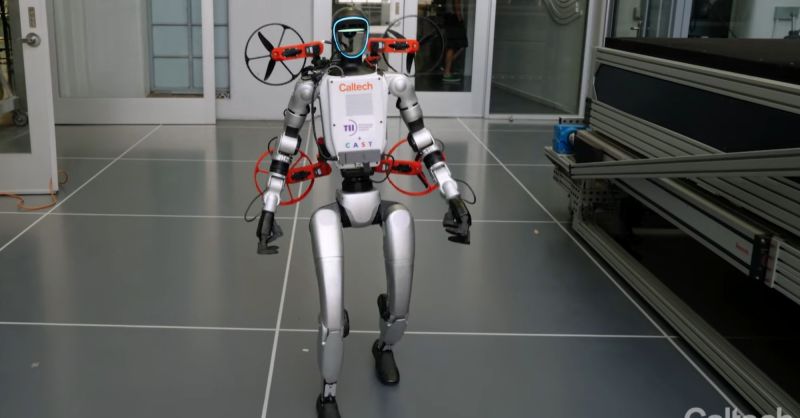 DigitalTrends's tweet card. Caltech and Abu Dhabi’s TII have unveiled X1, a groundbreaking robot that walks, flies, and drives — seamlessly switching modes to tackle obstacles and potentially revolutionize rescue and explorat...