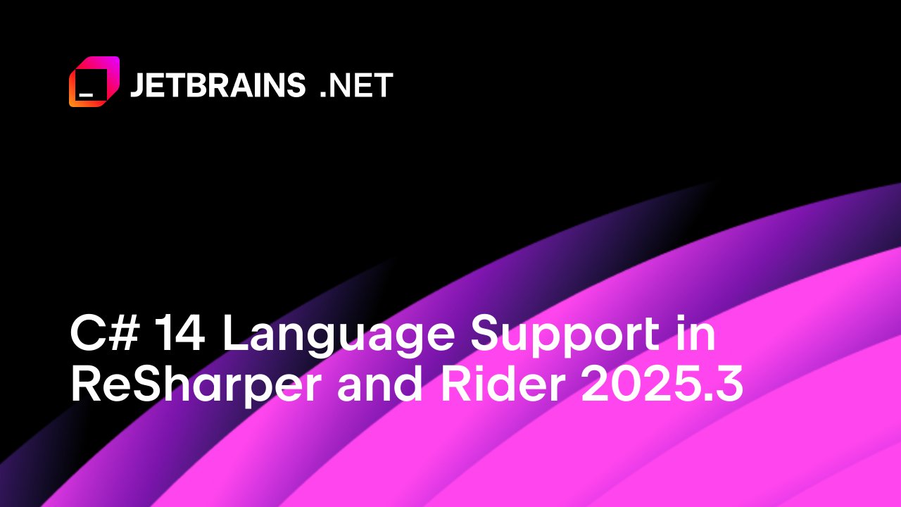 JetBrainsRider's tweet card. Last year marked the first time we shipped ReSharper and Rider side by side with the official .NET SDK release – and we're happy to announce that we've done it again with the 2025.3 release! Downlo