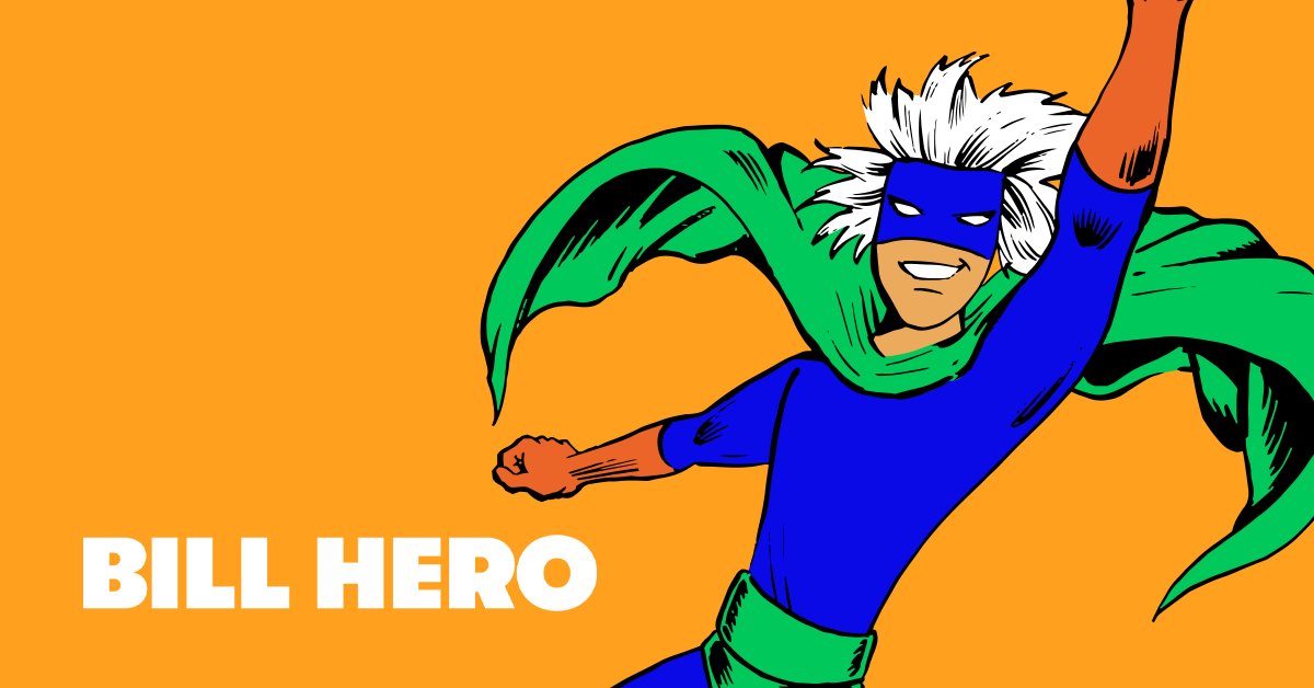 billhero's tweet card. Get Guaranteed Savings on your energy bills. Bill Hero automatically compares every bill, and helps you switch when you can save, so you'll always stay on the best-priced plan. Say goodbye to bill...