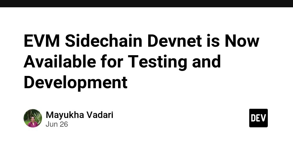 RippleXDev's tweet card. As of June 26, the EVM sidechain for the XRP Ledger is available on a new version of Devnet (v2)....