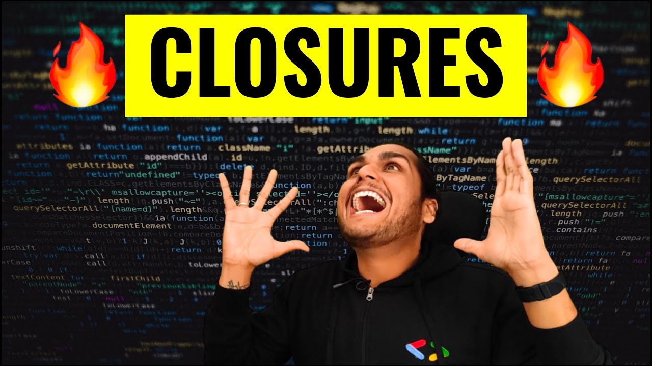 codeWithSimran's tweet card. Closures in JS 🔥 | Namaste JavaScript Episode 10