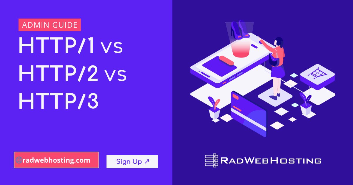 RadWebHosting's tweet card. This article provides a detailed, clear-cut analysis of HTTP/1 vs HTTP/2 vs HTTP/3, focusing on how each version improves (or fails to improve) web