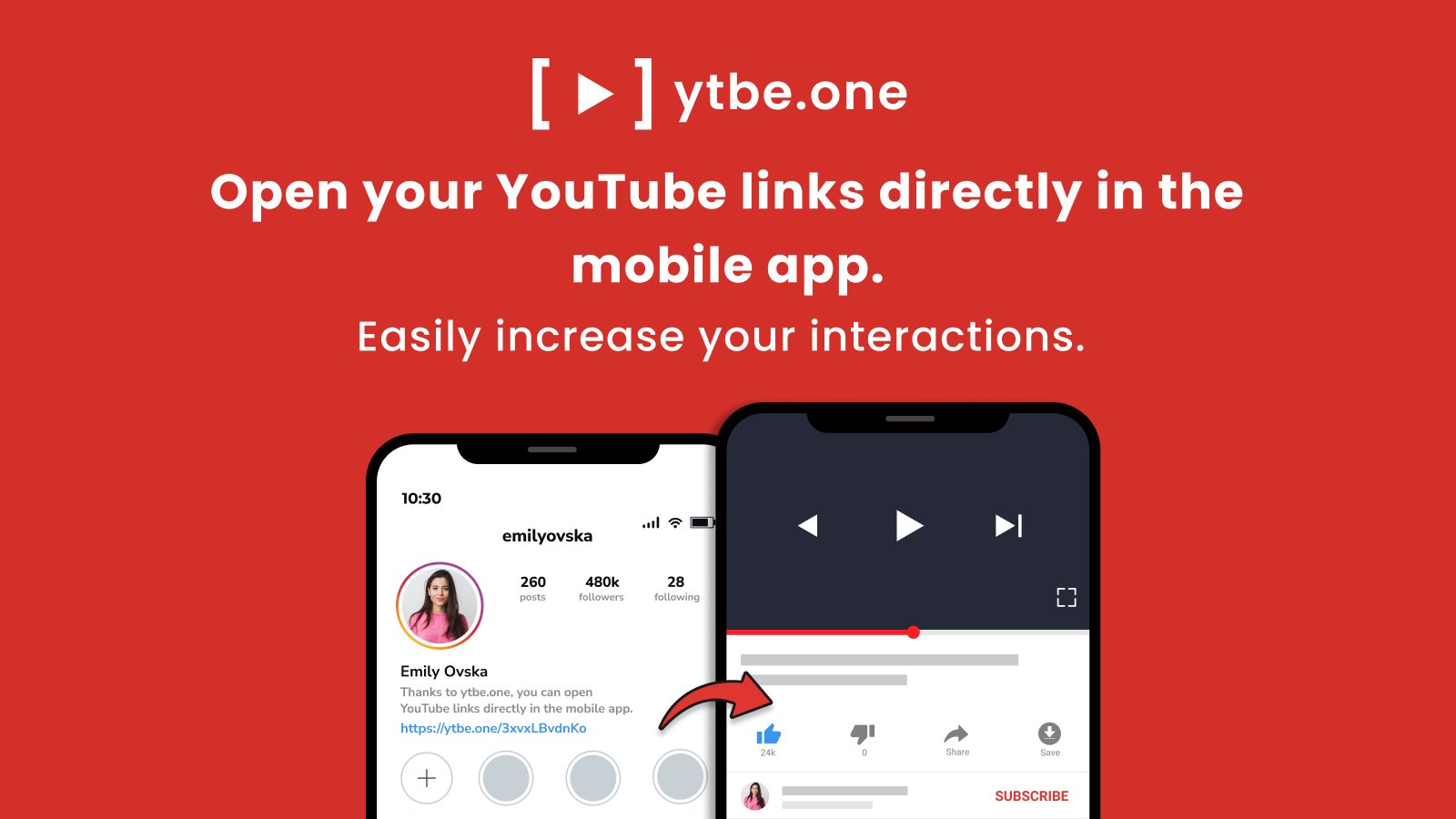 MikroYazilimci's tweet card. Ytbe.one allows you to easily increase your interactions by opening YouTube links directly in the YouTube mobile app.