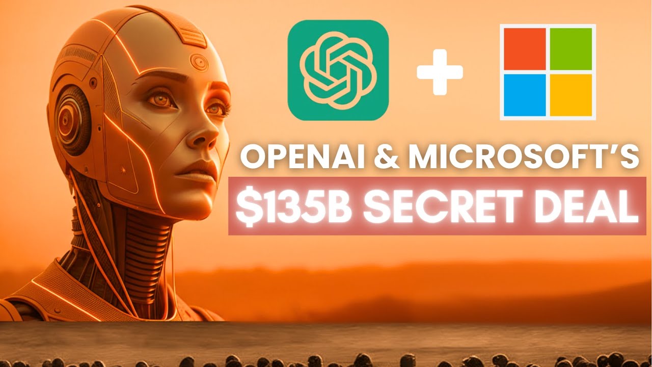 notesaboutbty's tweet card. OpenAI & Microsoft’s $135B Secret Deal — The AI Future Just Got Real!