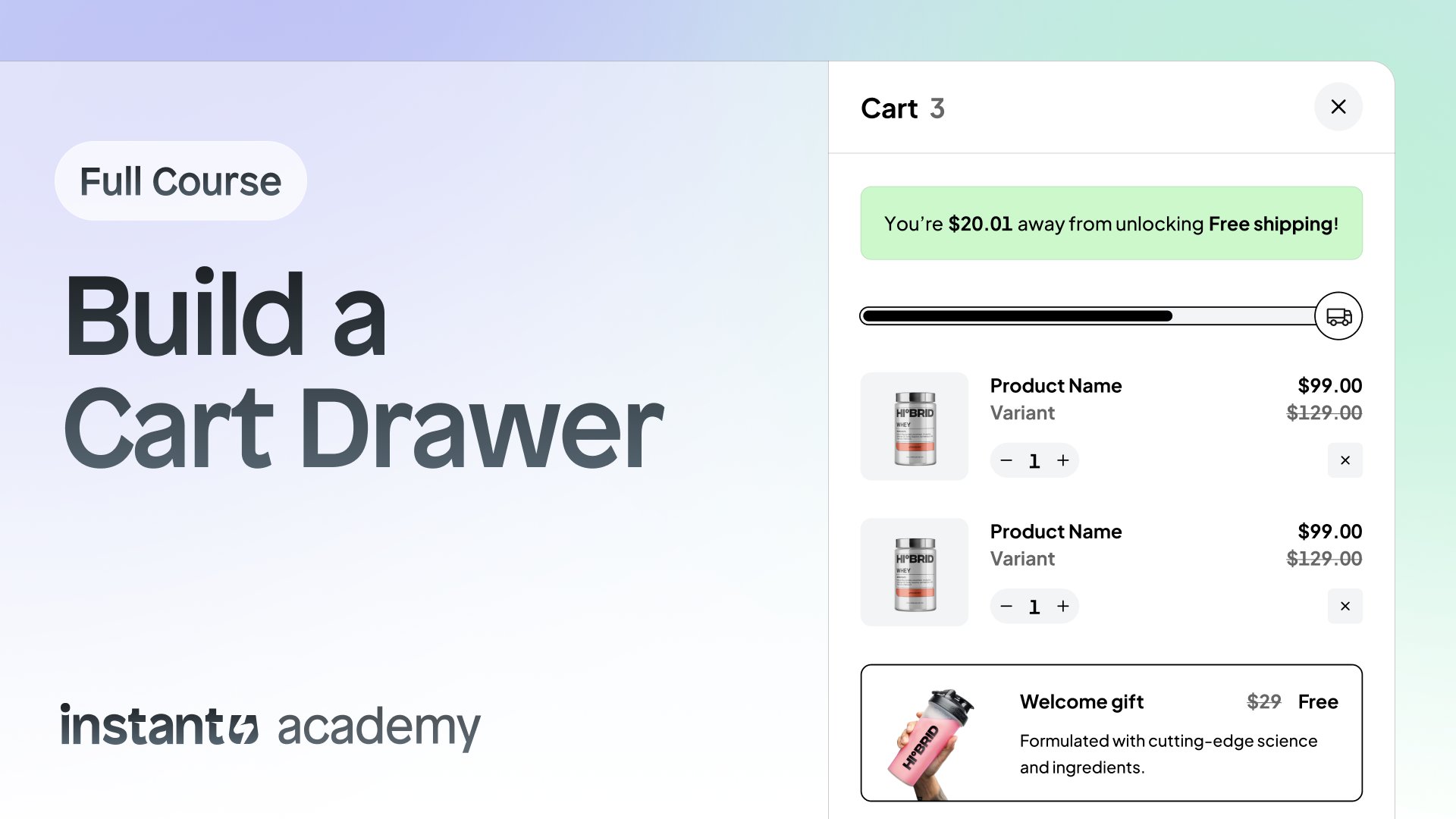 InstantHQ's tweet card. See how to customize your Shopify cart experience with video courses from Instant. Add upsells, cross-sells, countdowns, animations, add-ons, rewards, & more.