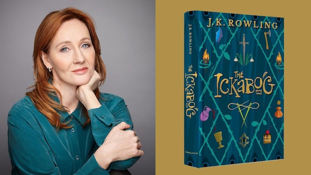 cbcbooks's tweet card. The Harry Potter author called on young fans to illustrate her latest tale.