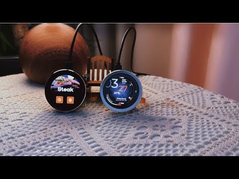 Nancy_Viewe's tweet card. 1.5 Inch 466*466 AMOLED 1000Nits Knob Display with ESP32 S3 Arduino...