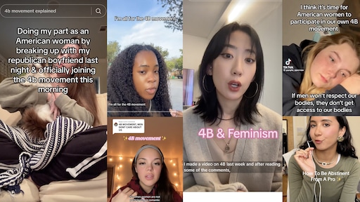 SpringinTheater's tweet card. Na de verkiezingsuitslag in de Verenigde Staten neemt de belangstelling toe voor de 4B-beweging, waarbij vrouwen zich afkeren van mannen. Het is een protest van vrouwen die zich zorgen maken over hun...