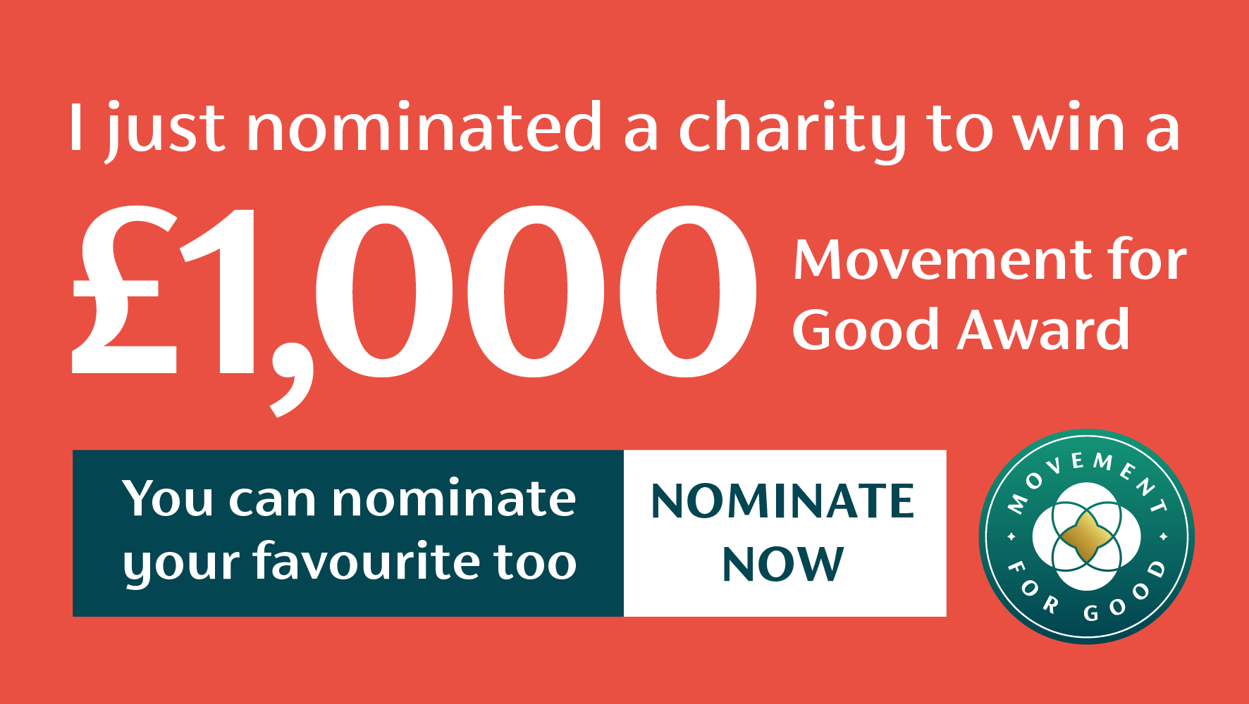 rubyhazel's tweet card. I just nominated a charity to win £1,000. You can nominate your favourite too.