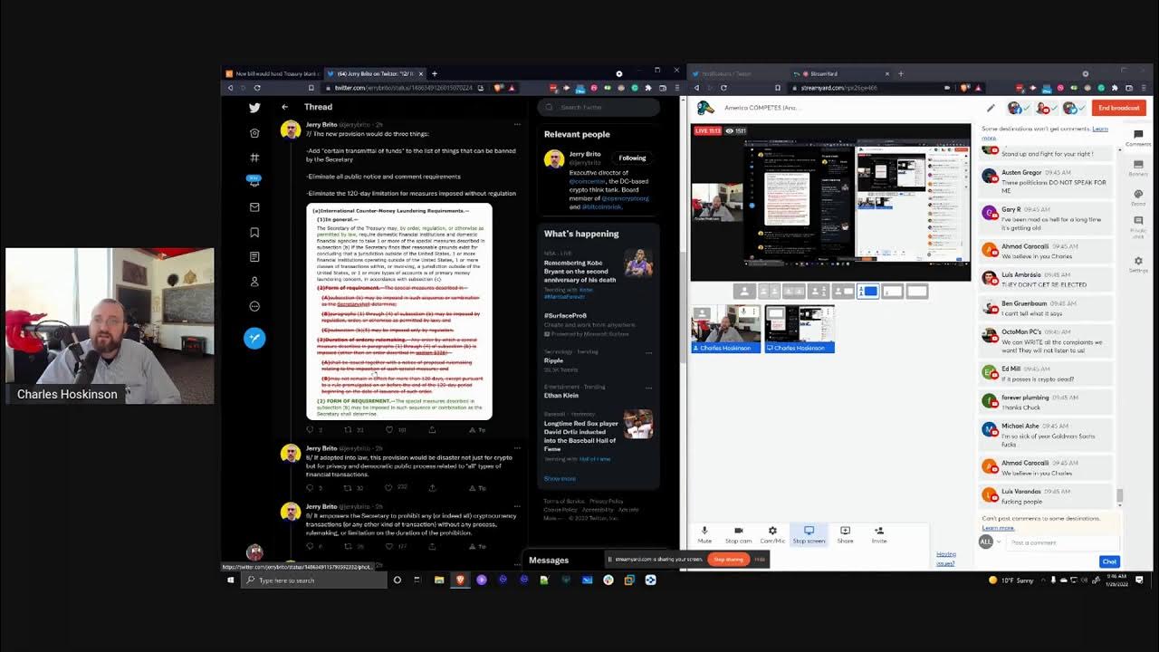 derrickamos2's tweet card. America COMPETES (Another Dumpster Fire)