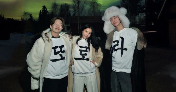 yongmogu's tweet card. Here is an epic aurora hunting adventure! The new web variety show "KPOP AURORA HUNTERS" starring Lee ChangSub, Solar, and HyungWon.