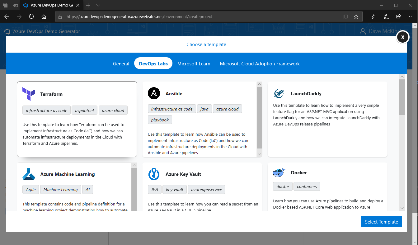 AzureDevOps's tweet card. The Azure DevOps Demo Generator is a community operated service that provisions template-based projects inside your Azure DevOps organization. Today we've published the source code for Demo Generator...