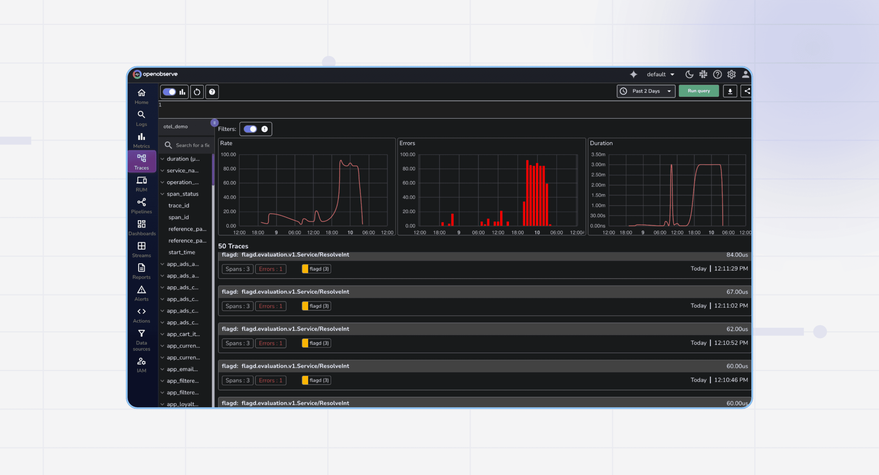 OpenObserve's tweet card. Deploy the OpenTelemetry Astronomy Shop demo and stream traces, metrics, and logs to OpenObserve with Helm. Easily configure OTLP and visualize everything in dashboards.
