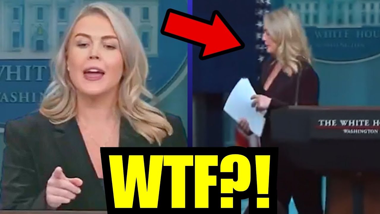 JoshInbox's tweet card. 🚨 Karoline Leavitt STORMS OUT of PSYCHOTIC PRESSER