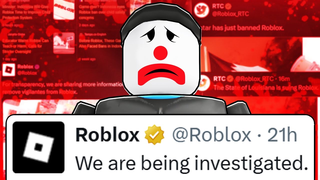 Royal_Tea_House's tweet card. Roblox Is Being Investigated Now... rip