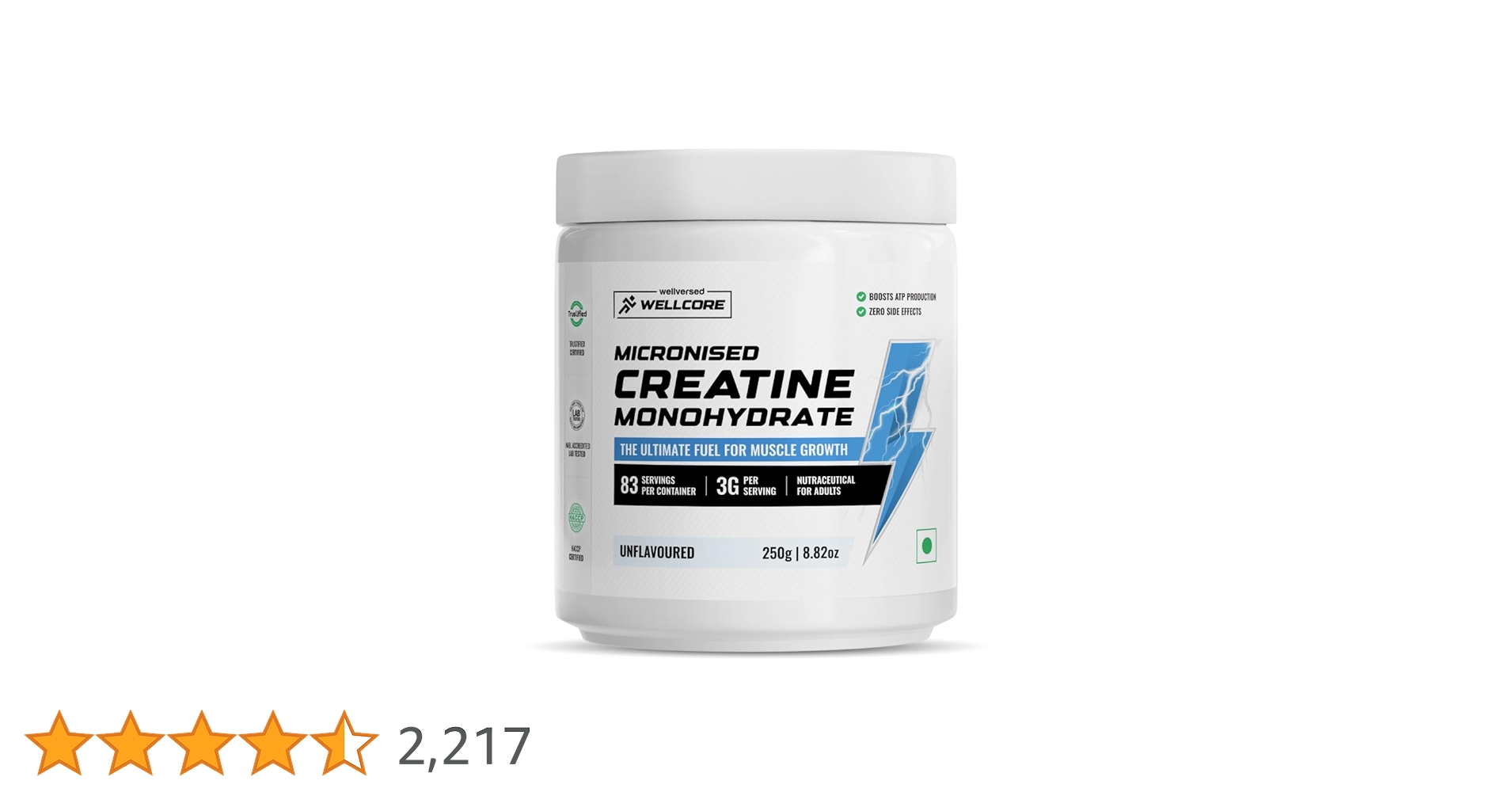 DealsinIND's tweet card. Wellcore Creatine Monohydrate 500gm has been formulated using micronization technology. This advanced formulation allows rapid release of creatine to the muscles, thereby improving its utilization,...