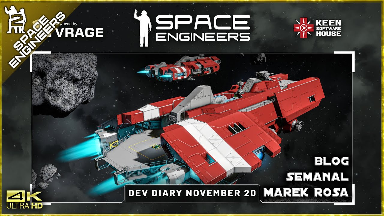 IkerIR4's tweet card. 📓BLOG SEMANAL MAREK ROSA📓20/11/2025 ||Space Engineers 2|| Gameplay...