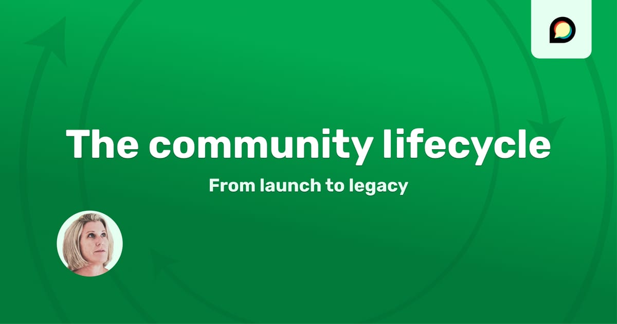 discourse's tweet card. Serious community builders know that communities are ecosystems; they have a lifecycle that needs adaptive strategies. That lifecycle stretches from Inception – which begins well before the free...