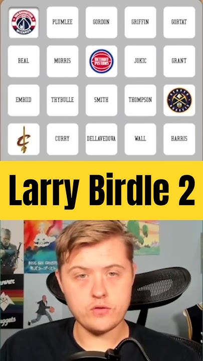 HoopTheory_Pod's tweet card. Larry Birdle 2 #nba #basketball #sports #trivia #game #quiz #puzzle...