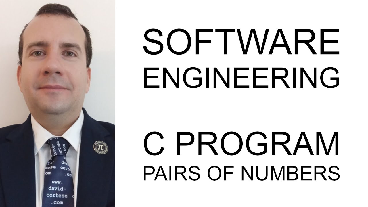 David_Cortese_'s tweet card. SOFTWARE ENGINEERING 🖥️ C PROGRAM 💻 PAIRS OF NUMBERS