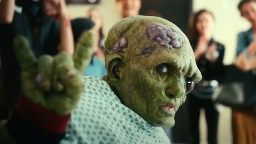 FANGORIA's tweet card. Macon Blair’s THE TOXIC AVENGER is set to mop up at least $5 million in crushing medical costs thanks to an inspiring new partnership between Cineverse and national nonprofit Undue Medical Debt.