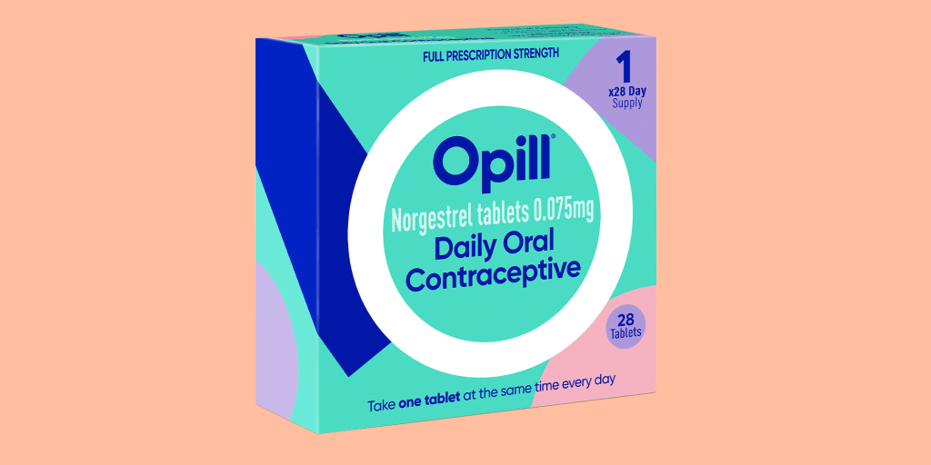 LatinaInstitute's tweet card. The oral contraceptive Opill isn't expected to be on store shelves until early next year.