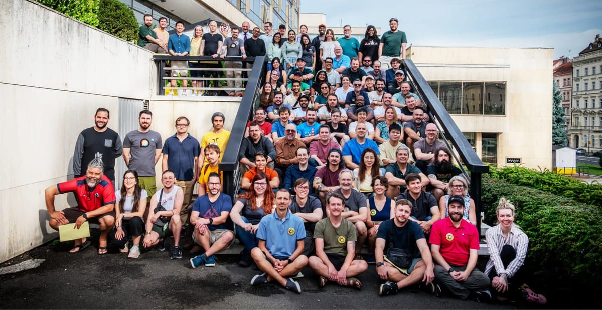 discourse's tweet card. Every year, we bring our fully remote team together for a week-long meetup.  In September 2025, 87 of us gathered in Prague for an unforgettable experience in the only way we know how — chaotic,...