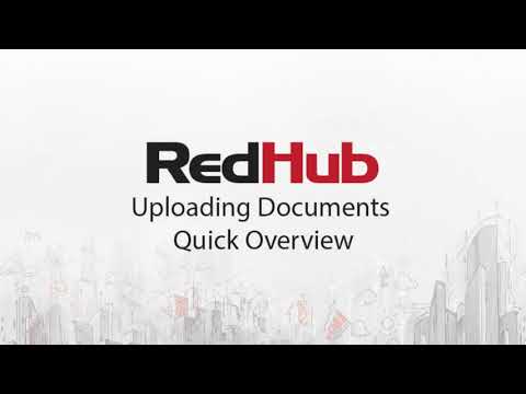 RedHub2's tweet card. Uploading Documents Quick Overview V2