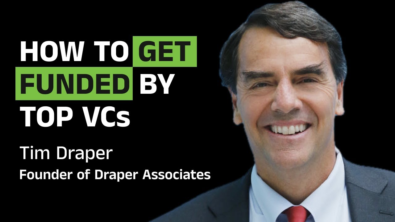 TimDraper's tweet card. Tim Draper - How to get funded by top VCs | Founders Room #005