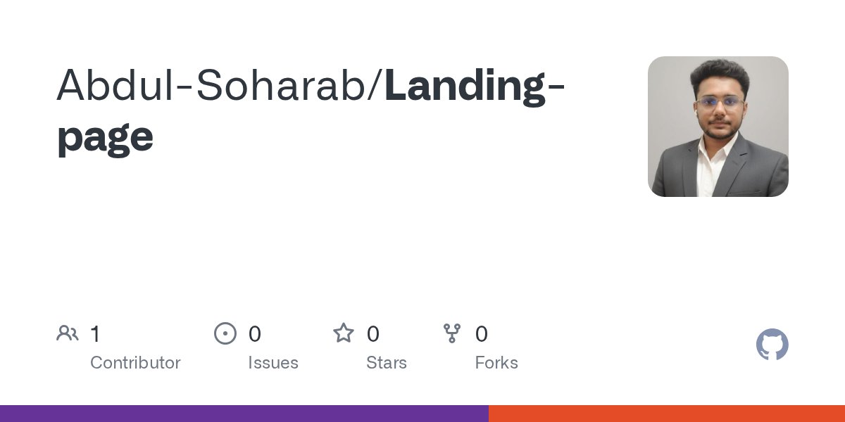 Abdul_Soharab's tweet card. Contribute to Abdul-Soharab/Landing-page development by creating an account on GitHub.
