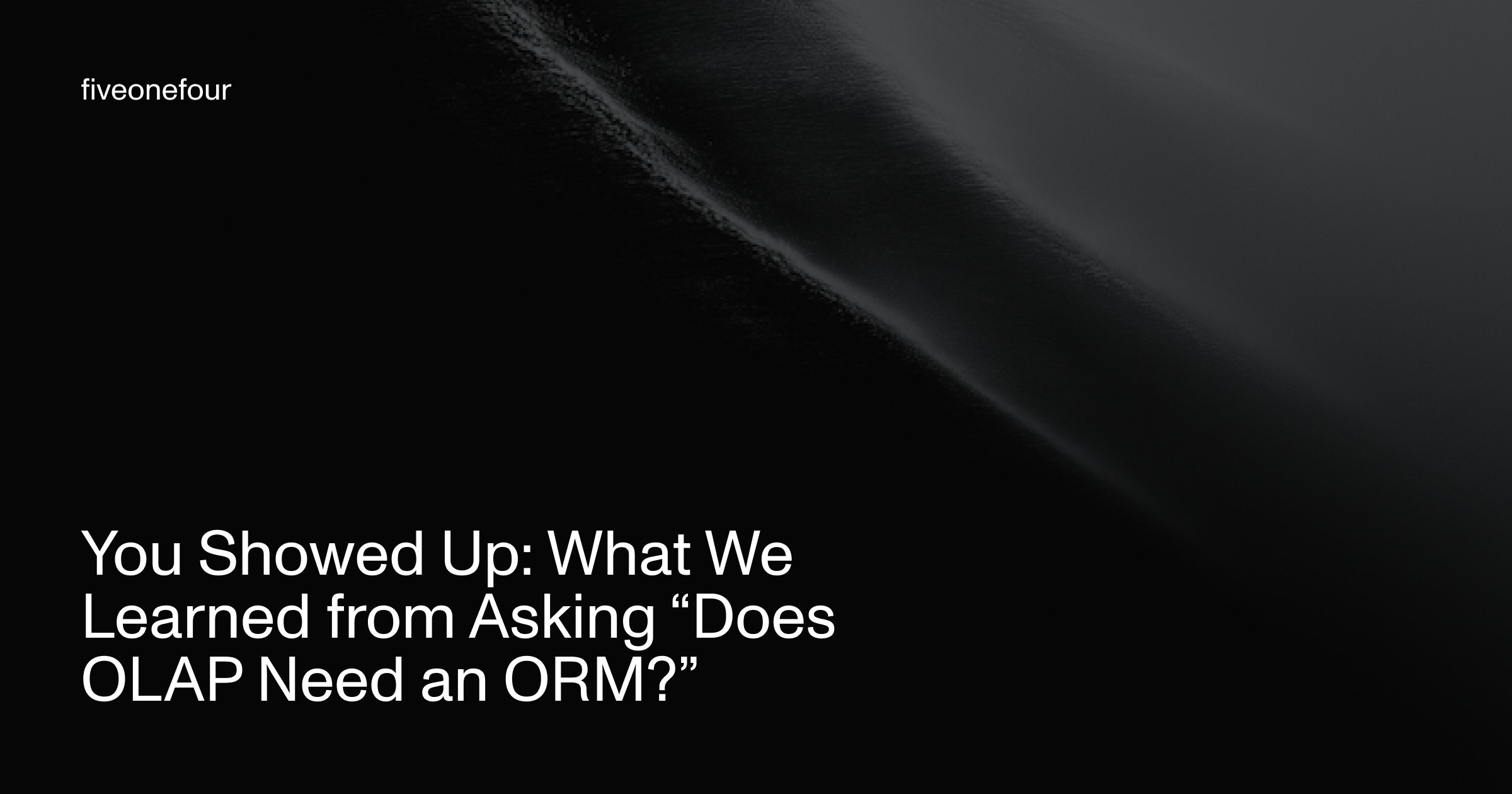 514hq's tweet card. The ClickHouse community spoke: SQL-first with type safety, semantic layers over ORMs, and contracts for CI. How we're building Moose based on your feedback.