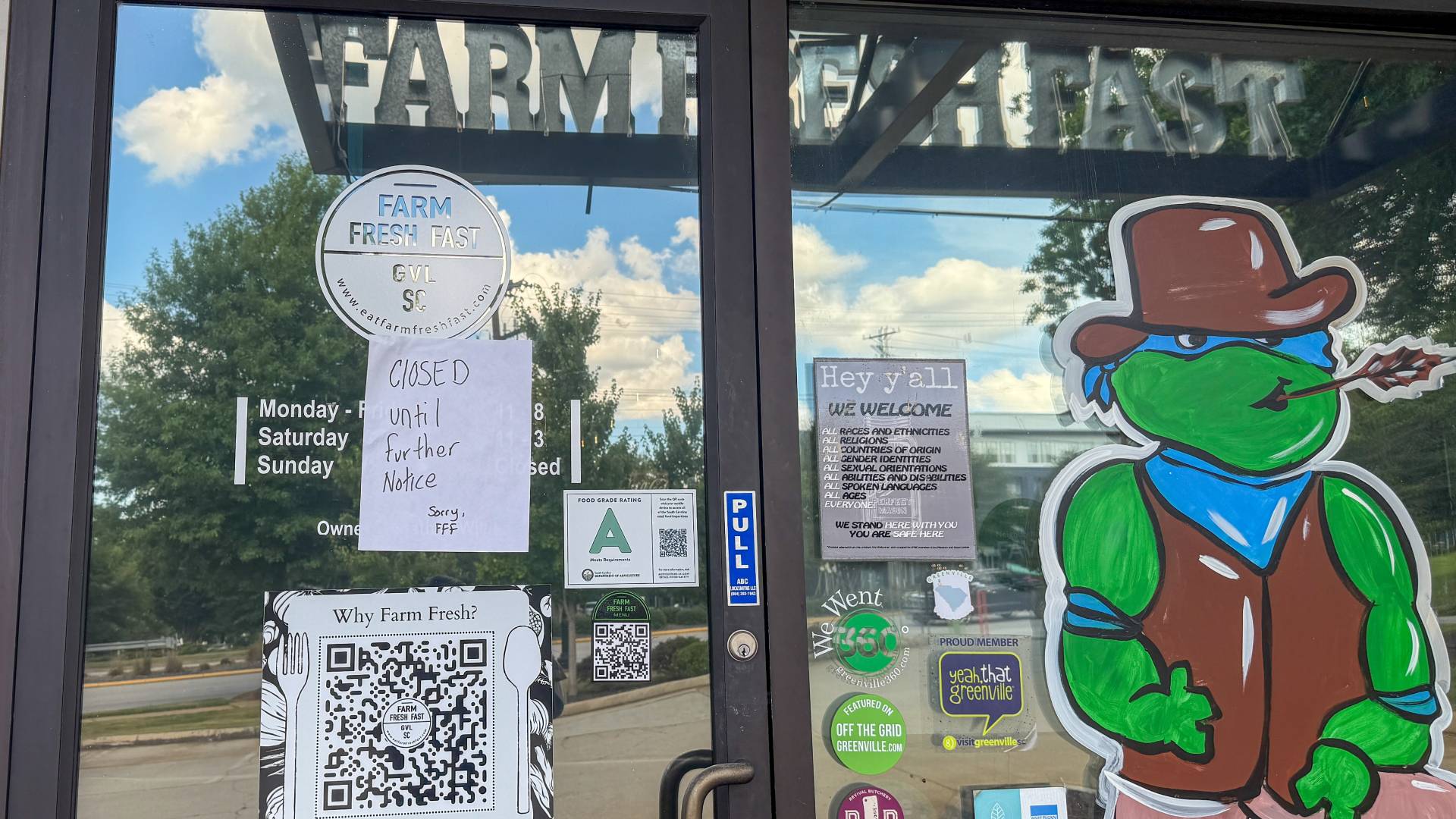 UpstateBiz's tweet card. Farm Fresh Fast, a health-centric restaurant, closed in Simpsonville. A reason for the closure was not given.