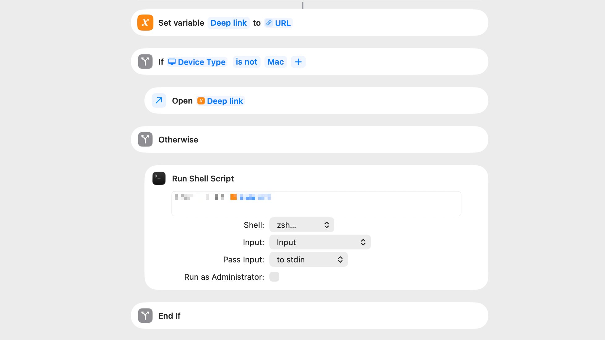 mattcassinelli's tweet card. In the update to my TV app shortcuts, I debuted a new technique for opening links into Mac apps using Run Shell Script – here's all the details for my membership program.