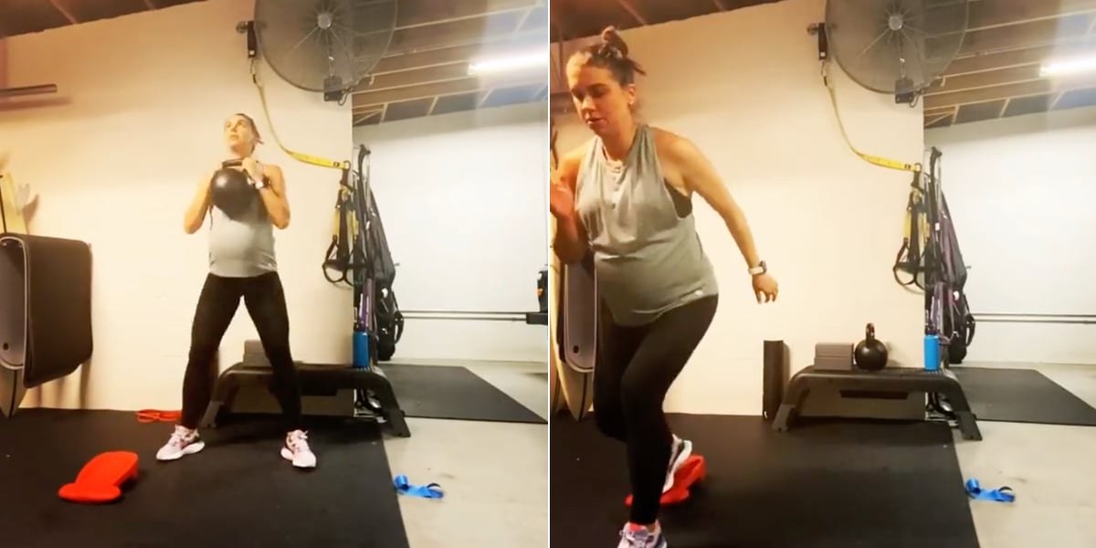 BirthExercises's tweet card. Alex Morgan says workouts in her garage gym are helping her feel good as she trains for a comeback after her pregnancy.