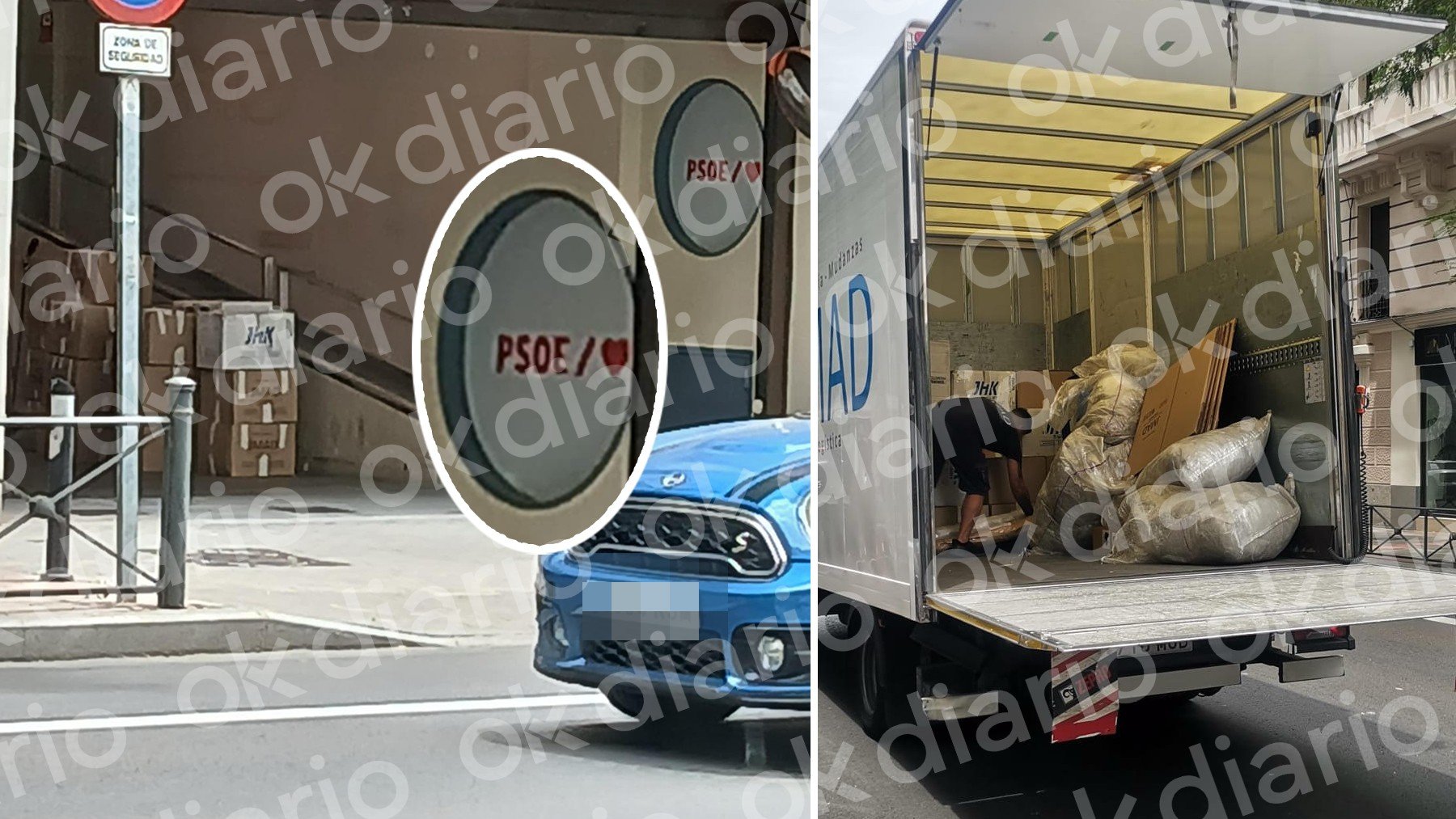 ppopular's tweet card. Un camión de mudanzas se ha llevado decenas de cajas del interior de la sede nacional del PSOE en pleno escándalo de corrupción.